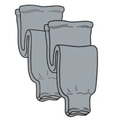 Pearsox Pro Weight Hockey Socks - Silver