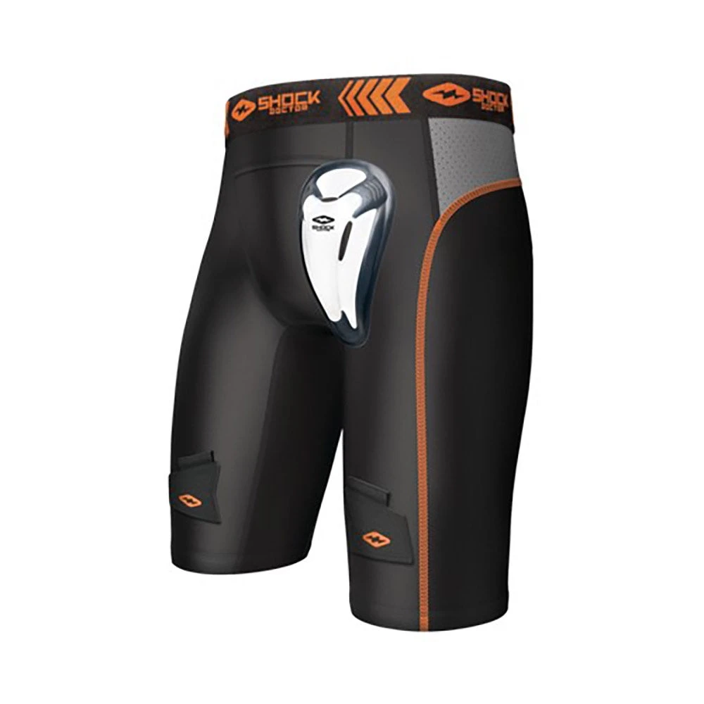 Shock Doctor Boy's Compression Hockey Short With BioFlex Cup 3 Shock Doctor Boy's Compression Hockey Short With BioFlex Cup