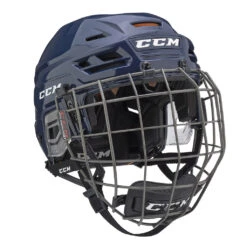 CCM Tacks 710 Senior Hockey Helmet W/ Cage 22 CCM Tacks 710 Senior Hockey Helmet W/ Cage -Discount Hockey Shop HT710C NVY 1