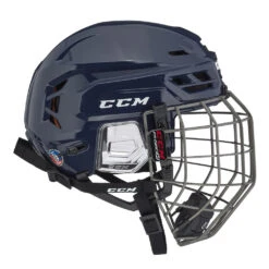 CCM Tacks 710 Senior Hockey Helmet W/ Cage 24 CCM Tacks 710 Senior Hockey Helmet W/ Cage -Discount Hockey Shop HT710C NVY 3