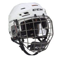 CCM Tacks 710 Senior Hockey Helmet W/ Cage 27 CCM Tacks 710 Senior Hockey Helmet W/ Cage -Discount Hockey Shop HT710C WHT 1
