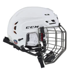 CCM Tacks 710 Senior Hockey Helmet W/ Cage 29 CCM Tacks 710 Senior Hockey Helmet W/ Cage -Discount Hockey Shop HT710C WHT 3