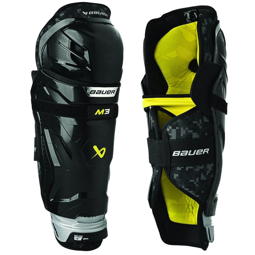 Bauer Supreme M3 Senior Ice Hockey Shin Guards 3 Bauer Supreme M3 Senior Ice Hockey Shin Guards