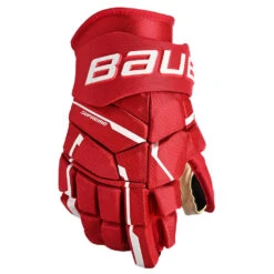 Bauer Supreme M5 Pro Senior Ice Hockey Gloves 19 Bauer Supreme M5 Pro Senior Ice Hockey Gloves -Discount Hockey Shop M5PRO SR FRONT RED