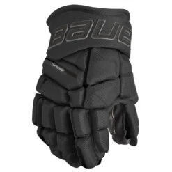Bauer Supreme Mach Junior Ice Hockey Gloves 12 Bauer Supreme Mach Junior Ice Hockey Gloves -Discount Hockey Shop MACH JR FRONT BLK
