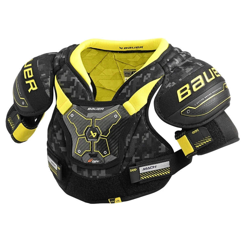 Bauer Supreme Mach Youth Ice Hockey Shoulder Pads 3 Bauer Supreme Mach Youth Ice Hockey Shoulder Pads