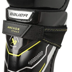 Bauer Supreme Mach Youth Ice Hockey Shin Guards -Discount Hockey Shop MACH YTH strap detail 01
