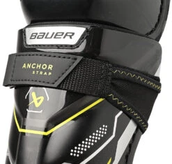 Bauer Supreme Mach Youth Ice Hockey Shin Guards -Discount Hockey Shop MACH YTH strap detail 02