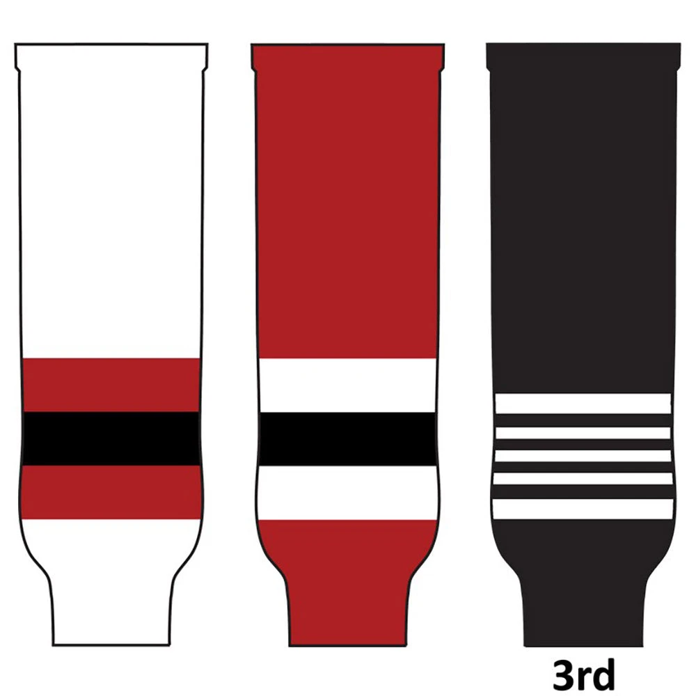 Pearsox NHL Pro Weight Hockey Socks (MTO) - New Jersey 3 Pearsox NHL Pro Weight Hockey Socks (MTO) - New Jersey