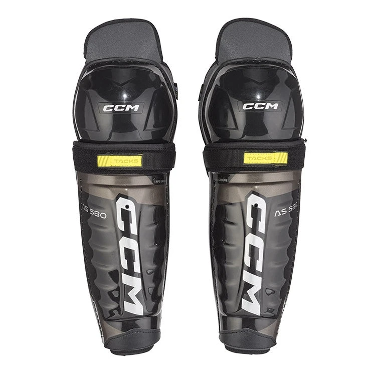 CCM Tacks AS 580 Junior Ice Hockey Shin Guards 3 CCM Tacks AS 580 Junior Ice Hockey Shin Guards