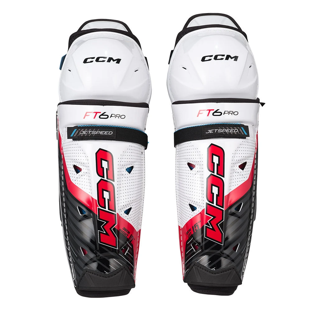 CCM Jetspeed FT6 Pro Senior Ice Hockey Shin Guards 4 CCM Jetspeed FT6 Pro Senior Ice Hockey Shin Guards - Image 2