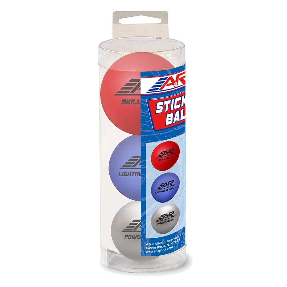 A&R 3-Pack Assorted Stick Handling Balls 3 A&R 3-Pack Assorted Stick Handling Balls